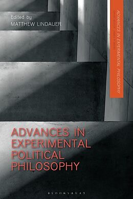 Couverture cartonnée Advances in Experimental Political Philosophy de Matthew Lindauer