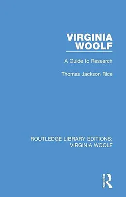 E-Book (pdf) Virginia Woolf von Thomas Jackson Rice