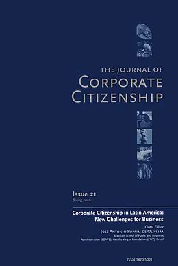 E-Book (pdf) Corporate Citizenship in Latin America: New Challenges for Business von Jose Antonio Puppim De Oliveira