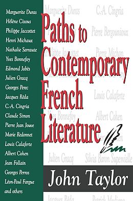 eBook (pdf) Paths to Contemporary French Literature de 