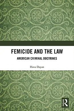 PDF Femicide and the Law von Hava Dayan