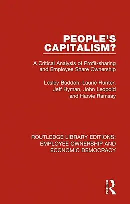 E-Book (epub) People's Capitalism? von Lesley Baddon, Laurie Hunter, Jeff Hyman