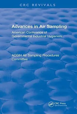 ePUB Advances In Air Sampling von American Conference of Governmental Industrial Hygienists