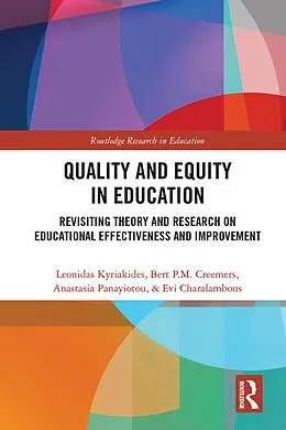 E-Book (pdf) Quality and Equity in Education von Leonidas Kyriakides, Bert P. M. Creemers, Anastasia Panayiotou