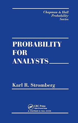 eBook (epub) Probability For Analysts de Karl Stromberg