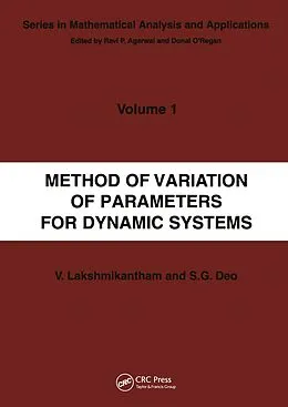 E-Book (pdf) Method of Variation of Parameters for Dynamic Systems von V. Lakshmikantham