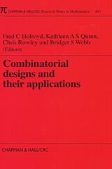 eBook (epub) Combinatorial Designs and their Applications de Kathleen Quinn, Bridget Webb, F. C. Holroyd