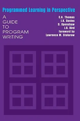 E-Book (pdf) Programmed Learning in Perspective von I. K. Davies