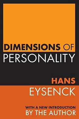 E-Book (epub) Dimensions of Personality von Martin Rein, Hans Eysenck