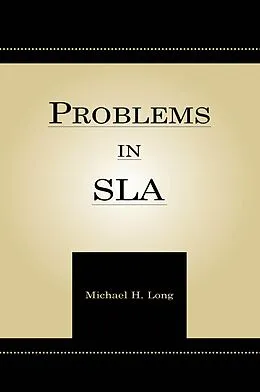 PDF Problems in Second Language Acquisition von Michael H. Long