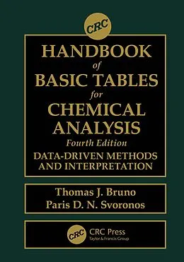 E-Book (pdf) CRC Handbook of Basic Tables for Chemical Analysis von Thomas J. Bruno, Paris D. N. Svoronos
