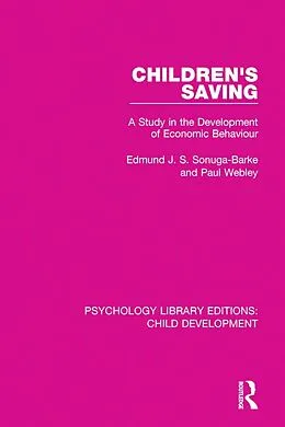 E-Book (epub) Children's Saving von Edmund J. S. Sonuga-Barke, Paul Webley