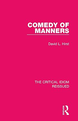 E-Book (epub) Comedy of Manners von David L. Hirst