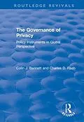 E-Book (epub) The Governance of Privacy von Colin J. Bennett, Charles D. Raab
