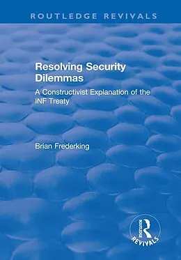 E-Book (epub) Resolving Security Dilemmas von Brian Frederking