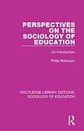 PDF Perspectives on the Sociology of Education von Philip Robinson
