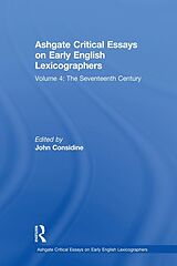 eBook (pdf) Ashgate Critical Essays on Early English Lexicographers de 