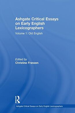 eBook (epub) Ashgate Critical Essays on Early English Lexicographers de 