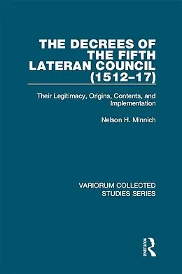E-Book (pdf) The Decrees of the Fifth Lateran Council (1512-17) von Nelson H. Minnich