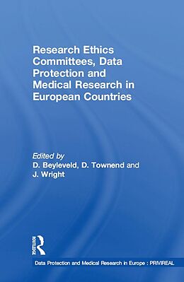 E-Book (epub) Research Ethics Committees, Data Protection and Medical Research in European Countries von D. Townend