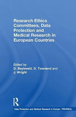 E-Book (pdf) Research Ethics Committees, Data Protection and Medical Research in European Countries von D. Townend