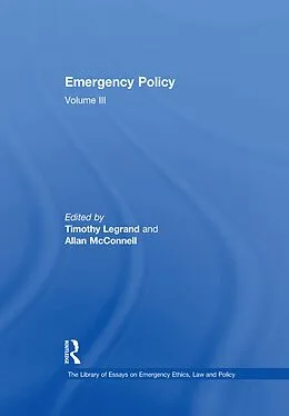 ePUB Emergency Policy von Allan McConnell