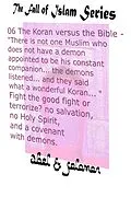 E-Book (epub) The Koran vs The Bible "There Isn't one Muslim who Doesn't Have a Demon Appointed to be his Constant Companion" Fight the Good Fight or Terrorize? No Salvation, No Holy Spirit, a Covenant With Demons (The Fall of Islam, #6) von Abe Abel, Sol Solomon