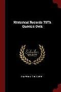 Kartonierter Einband Historical Records 79th Queen's Own von Cameron Highlanders