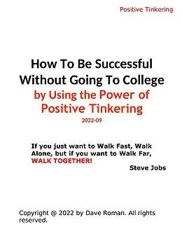 E-Book (epub) Be Successful Without Going To College Using the Power of Positive Tinkering von David Roman