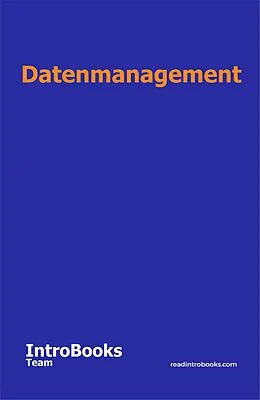 E-Book (epub) Datenmanagement von IntroBooks Team