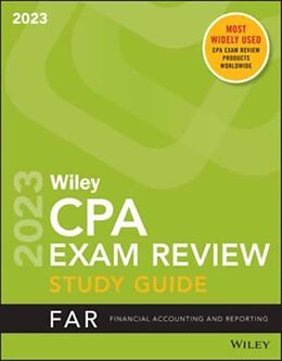 Couverture cartonnée Wiley's CPA 2023 Study Guide: Financial Accounting and Reporting de Wiley