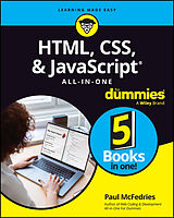 Couverture cartonnée HTML, CSS, & JavaScript All-in-One For Dummies de Paul McFedries