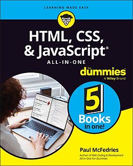 eBook (epub) HTML, CSS, &amp; JavaScript All-in-One For Dummies de Paul McFedries