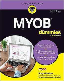 Couverture cartonnée MYOB For Dummies de Sonya Prosper