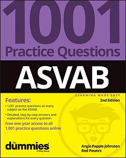 E-Book (pdf) ASVAB: 1001 Practice Questions For Dummies (+ Online Practice) von Angie Papple Johnston, Rod Powers