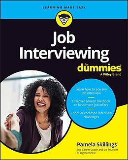 Couverture cartonnée Job Interviewing For Dummies de Pamela Skillings