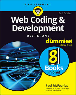Couverture cartonnée Web Coding &amp; Development All-in-One For Dummies de Paul McFedries