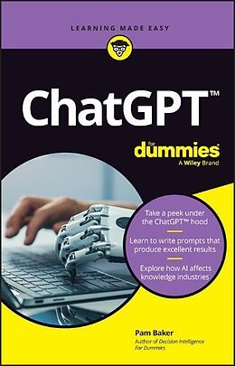 Couverture cartonnée ChatGPT For Dummies de Baker Pam