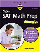 Kartonierter Einband Digital SAT Math Prep For Dummies von Zegarelli Mark
