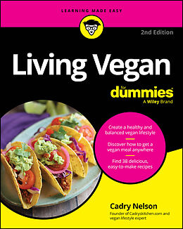 Couverture cartonnée Living Vegan For Dummies de Cadry Nelson