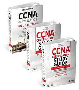 Couverture cartonnée CCNA Certification Study Guide Volume 1, Volume 2, and Practice Tests Kit de Lammle Todd, Donald Robb, Buhagiar Jon