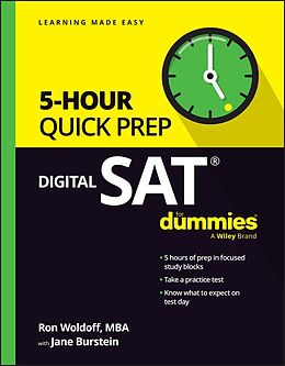 E-Book (epub) Digital SAT 5-Hour Quick Prep For Dummies von Ron Woldoff