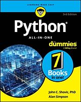 Kartonierter Einband Python All-in-One For Dummies von John C. Shovic, Alan Simpson