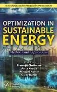 Livre Relié Optimization in Sustainable Energy de Ashwani Khosla, Anita (Manav Rachn Kumar Aggarwal