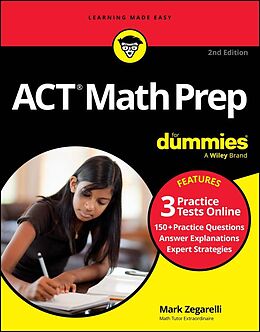 eBook (epub) ACT Math Prep For Dummies de Mark Zegarelli