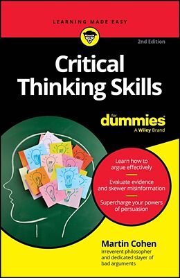 Couverture cartonnée Critical Thinking Skills For Dummies de Martin Cohen