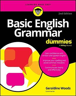 Couverture cartonnée Basic English Grammar For Dummies de Woods Geraldine