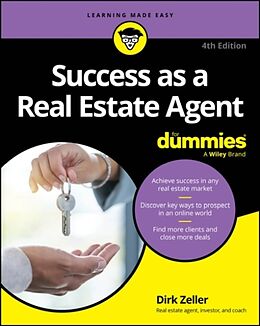 Couverture cartonnée Success as a Real Estate Agent for Dummies de Zeller Dirk