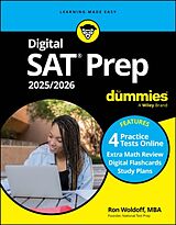 Couverture cartonnée Digital SAT Prep 2025/2026 For Dummies de Woldoff Ron