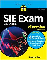 Couverture cartonnée SIE Exam 2025/2026 For Dummies de Rice Steven M.